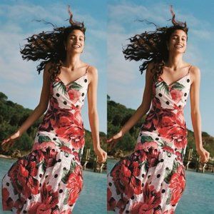 Anthropologie Farm Rio Riviera Eyelet Maxi Dress M